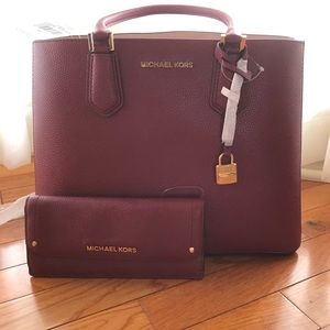 Michael Kor’s Adele satchel and wallet